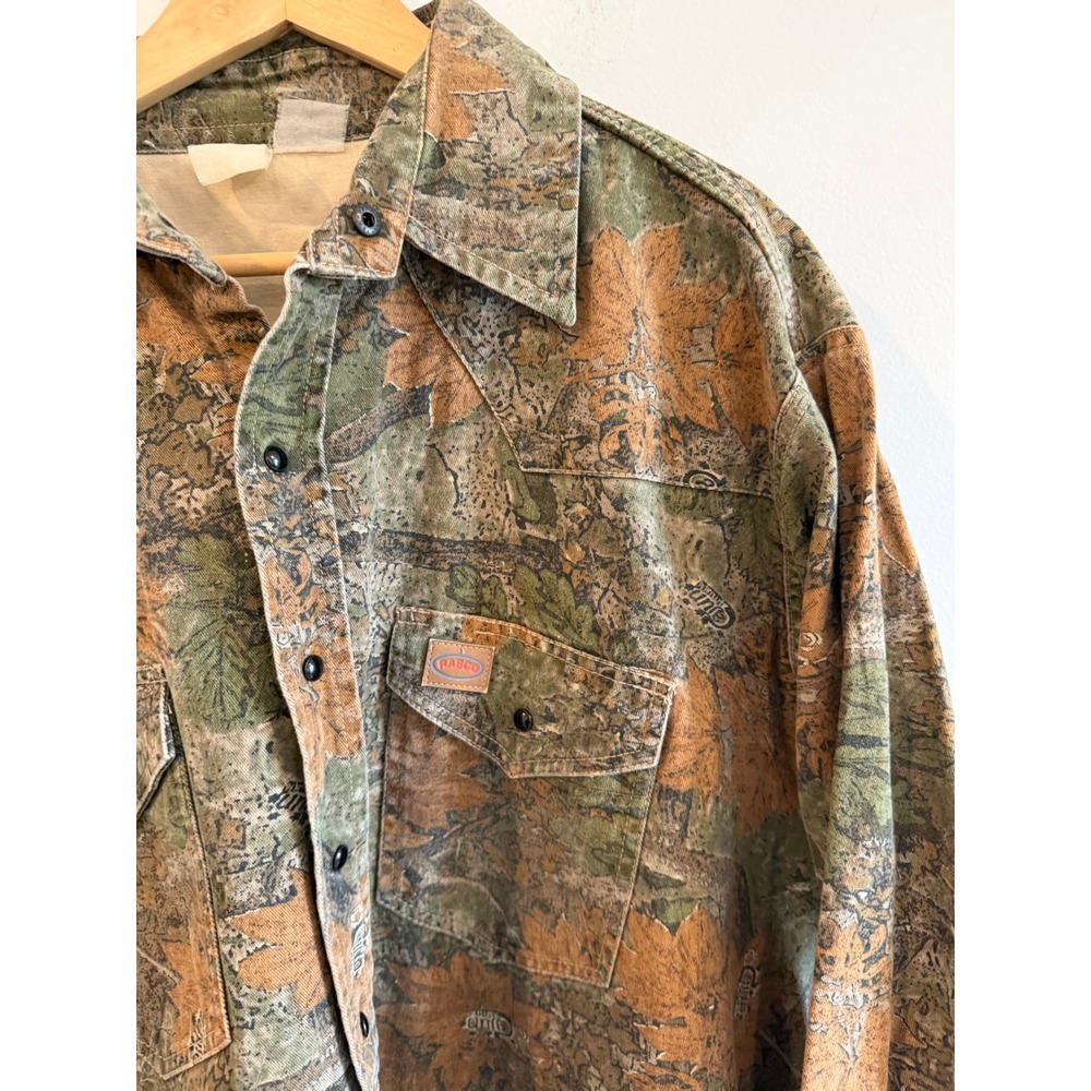Rasco Cajun Mens Camouflage Western Work Shirt Camo Snap Front XXL - Picture 2 of 7